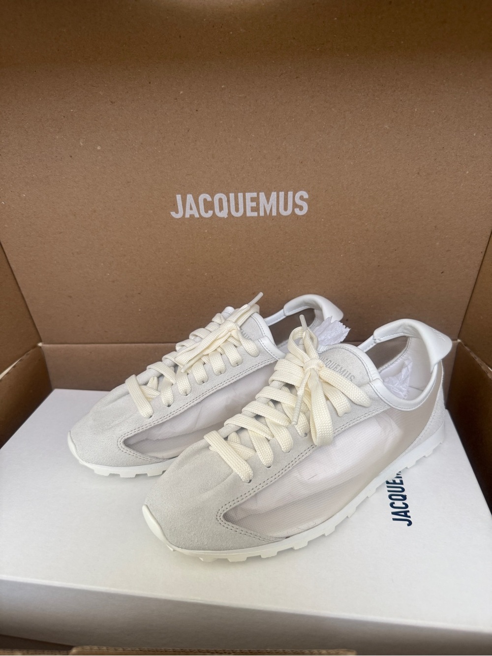 Jacquemus Women's Off-White Sneakers “The Tennis”